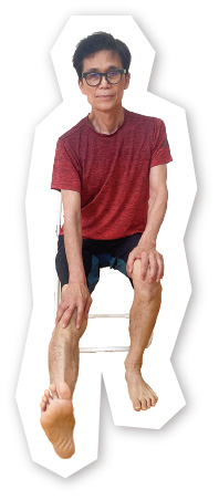 足裏を伸ばすポーズ［A］