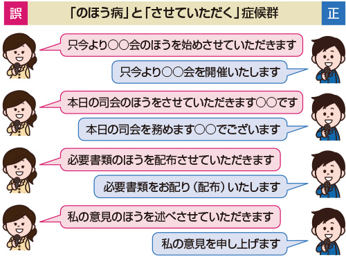 「のほう病」と「させていただく」症候群