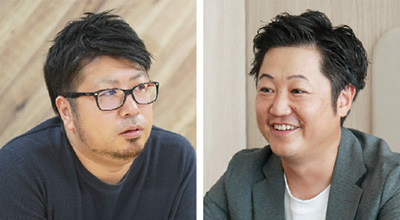 コンタクトセンター統括部 宮古大輔部長（左）、セールストランスフォーメーション統括部 森岡 崇マネージャー