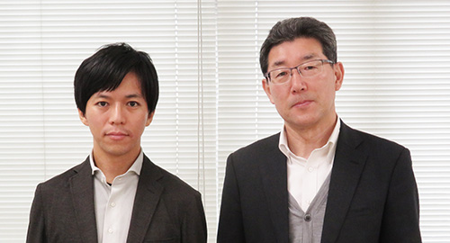 企業価値創造部の白石達也氏（左）と鉄道本部 鉄道統括部お客様センター 所長の大熊 訓氏