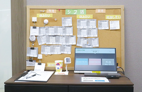 顧客からの感謝の手紙を掲示