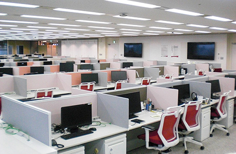 飛鳥山公園の桜がモチーフ。ピンクを基調にしたセンター