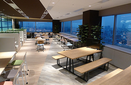 眺望の良い休憩スペース