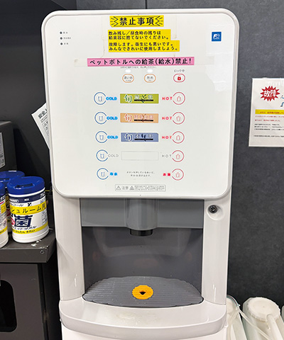フリードリンクは複数種類用意されている
