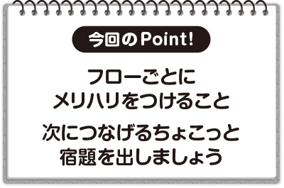 今回のPoint!