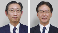 コンタクトセンター企画部／部長の鈴木高志氏（左）、カスタマーセンター担当部長の栗林淳一氏