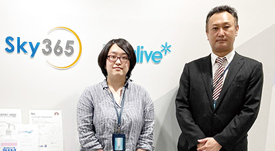 MSP部のグループリーダー、澤田美帆氏（左）と同部部長の東澤琢磨氏